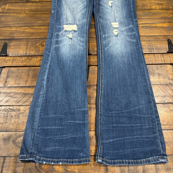 Buckle Black Fit No. 53 Malcesine Bootcut Stretch Jeans Denim Distressed 26x34 - Picture 10 of 16